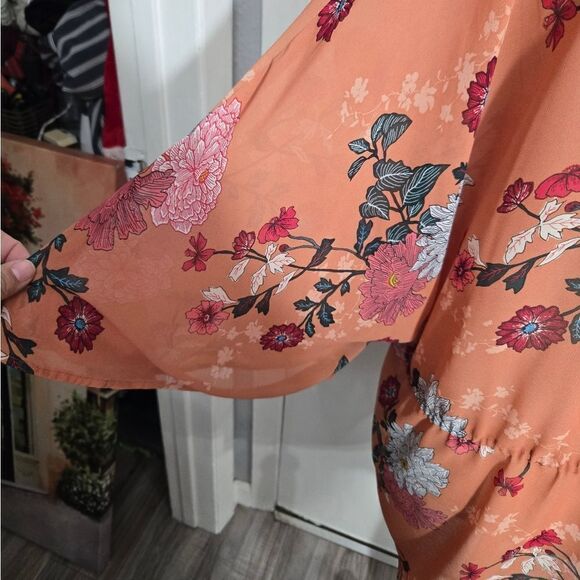 DR2 by daniel rainn floral Women's Cardigan kimono size M/L - Picture 8 of 8